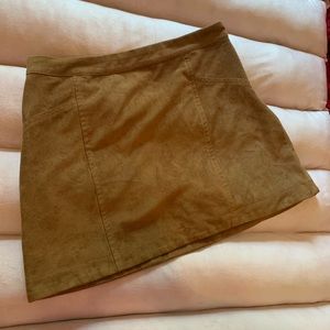 Abercrombie & Fitch Faux suede mini skirt